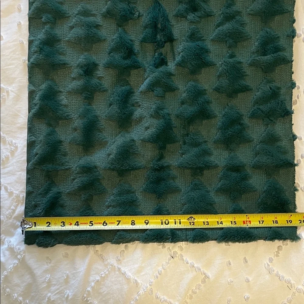 Dark Green Christmas tree Textured Throw Pillow covers set of two new